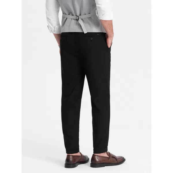  Pantaloni OMBRE OM-PACP-0157 NEGRU 
