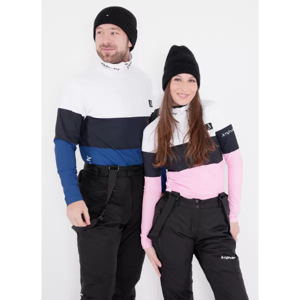  Premium cu hanoracte termo funcțional pentru femei ALTISPORT VOJ/ALW051TER03 ALB -PINK 