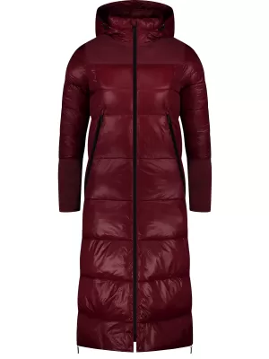 Palton de iarnă de damă NORDBLANC WINTERNIGHT NBWJL8077 BURGUNDIA