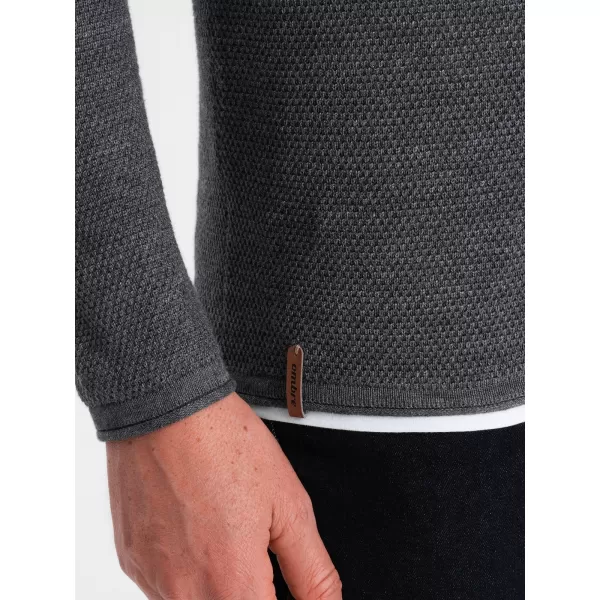  Pulover pentru bărbați OMBRE OM-SWSW-0103 GRAFIT MELANGE 