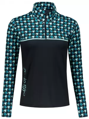 Premium cu hanoracte termo funcțional pentru femei ALTISPORT VOJ/ALW048TER03 NEGRU -BLUE