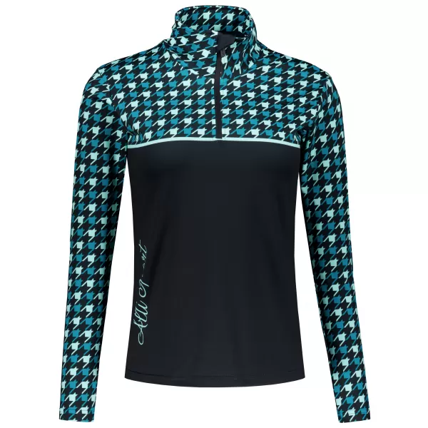 Premium cu hanoracte termo funcțional pentru femei ALTISPORT VOJ/ALW048TER03 NEGRU -BLUE 