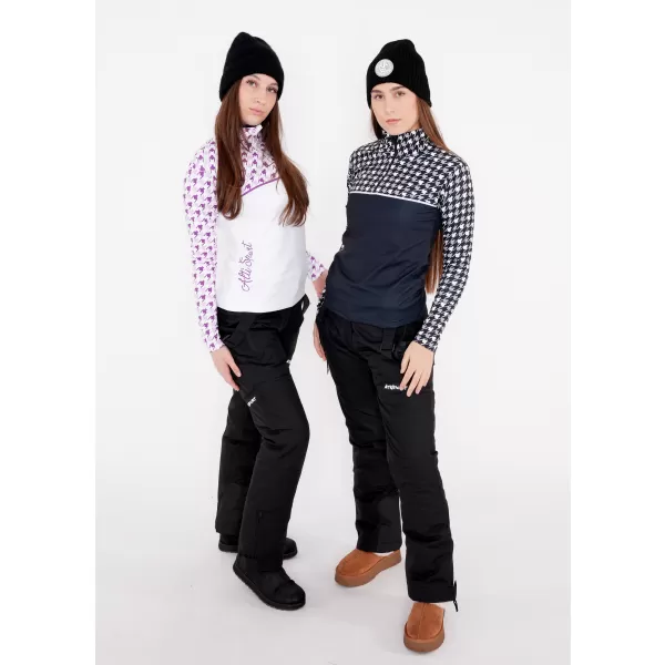  Premium cu hanoracte termo funcțional pentru femei ALTISPORT VOJ/ALW048TER03 ALB/VIOLET 