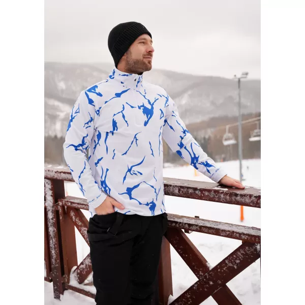  Premium cu hanorac termo funcțional pentru bărbați ALTISPORT VOJ/ALM052TER03 ALB 