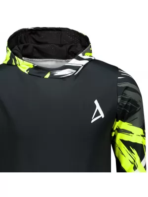 Hanorac funcțional premium pentru bărbați ALTISPORT VOJ/ALM039MI01 NEGRU SI GALBEN