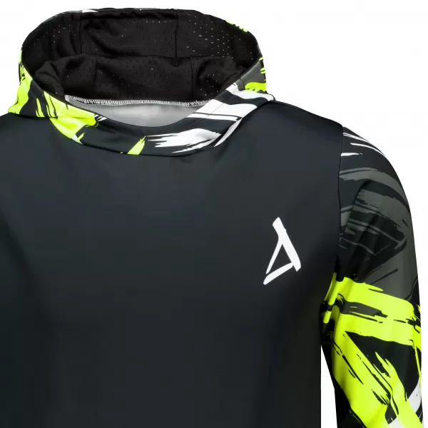  Hanorac funcțional premium pentru bărbați ALTISPORT VOJ/ALM039MI01 NEGRU SI GALBEN 