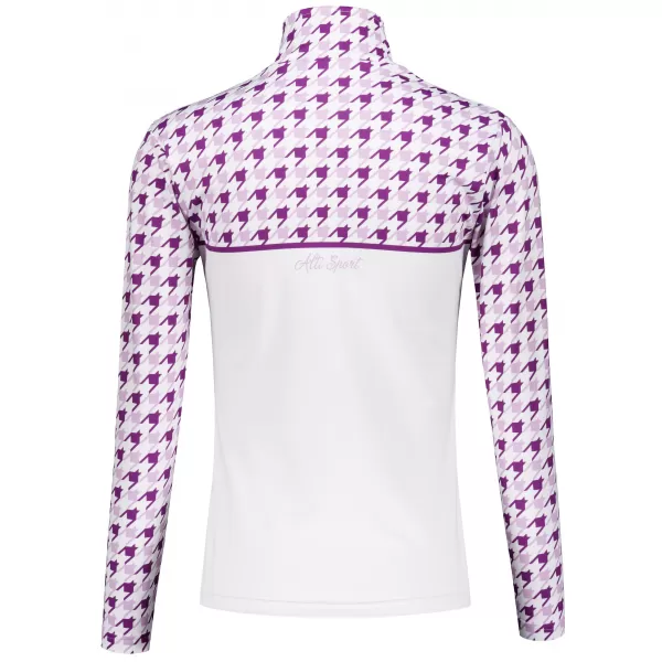  Premium cu hanoracte termo funcțional pentru femei ALTISPORT VOJ/ALW048TER03 ALB/VIOLET 