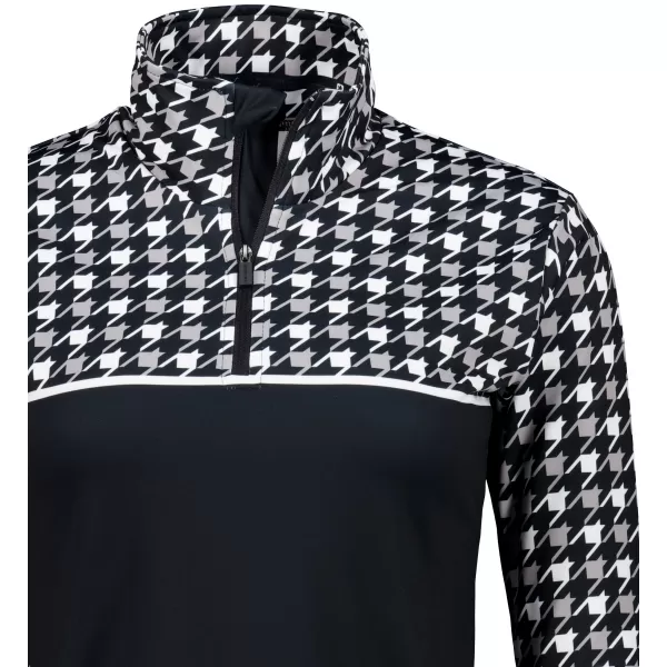  Premium cu hanoracte termo funcțional pentru femei ALTISPORT VOJ/ALW048TER03 ALB -NEGRU 