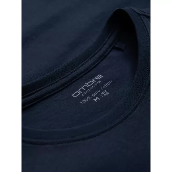  Cămaşă OMBRE OM-TSBS-0146 ALBASTRU MARIN 