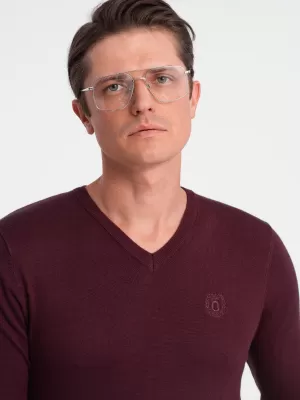 Pulover pentru bărbați OMBRE OM-SWBS-0107 MARO