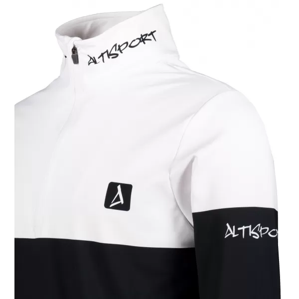  Premium cu hanorac termo funcțional pentru bărbați ALTISPORT VOJ/ALM051TER03 ALB -GREEN 