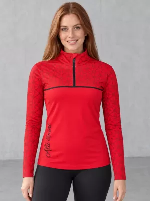 Premium cu hanoracte termo funcțional pentru femei ALTISPORT VOJ/ALW053TER03 ROŞU