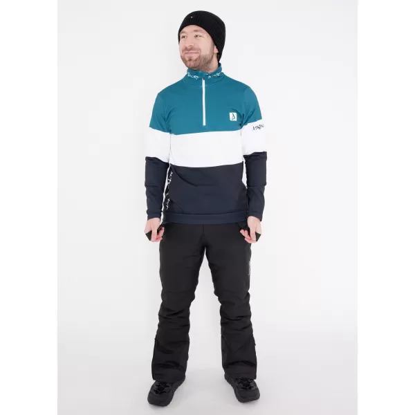  Premium cu hanorac termo funcțional pentru bărbați ALTISPORT VOJ/ALM051TER03 KEROSEN/NEGRU 