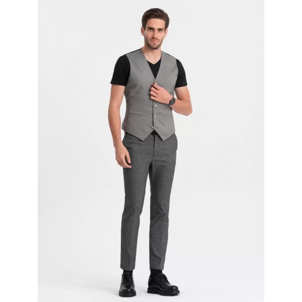  Vestă OMBRE OM-BLZV-0111 GRI 