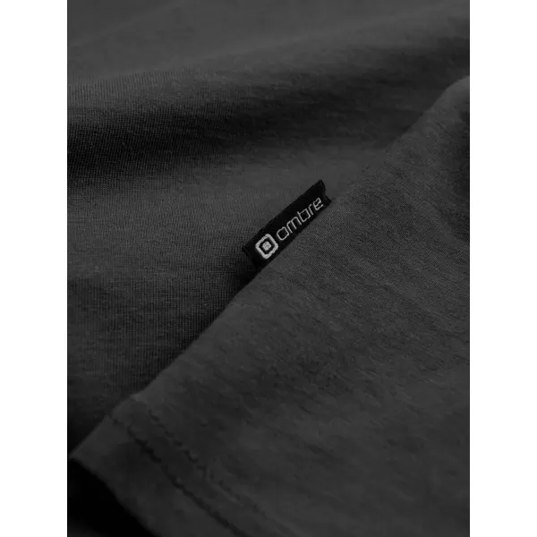  Tricou pentru bărbați cu mânecă lungă OMBRE OM-LSBL-0106 GRAFIT 