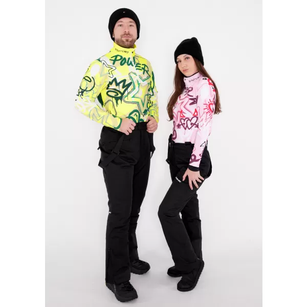  Premium cu hanorac termo funcțional pentru bărbați ALTISPORT VOJ/ALM054TER03 FLUO 