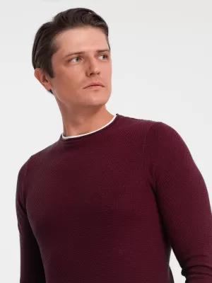 Pulover pentru bărbați OMBRE OM-SWSW-0103 MARO