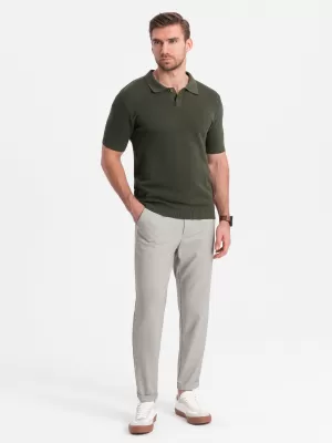 Pantaloni OMBRE OM-PACP-0157 GRI DESCHIS