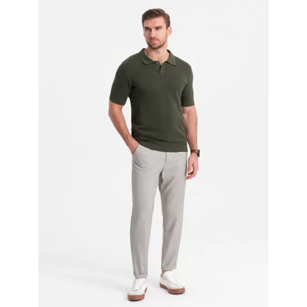  Pantaloni OMBRE OM-PACP-0157 GRI DESCHIS 