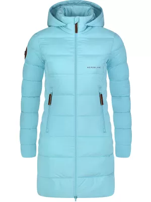 Palton de iarnă de damă NORDBLANC MOMENTS NBWJL8076 ALBASTRU DESCHIS