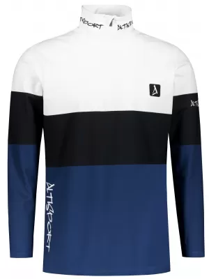 Premium cu hanorac termo funcțional pentru bărbați ALTISPORT VOJ/ALM051TER03 ALB -BLUE
