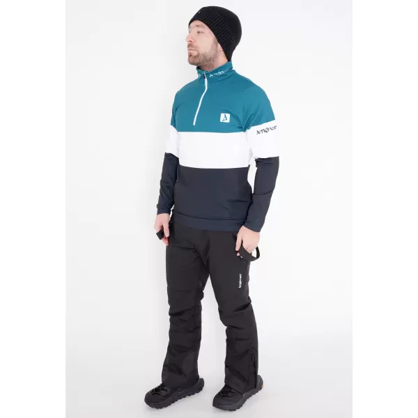  Premium cu hanorac termo funcțional pentru bărbați ALTISPORT VOJ/ALM051TER03 KEROSEN/NEGRU 