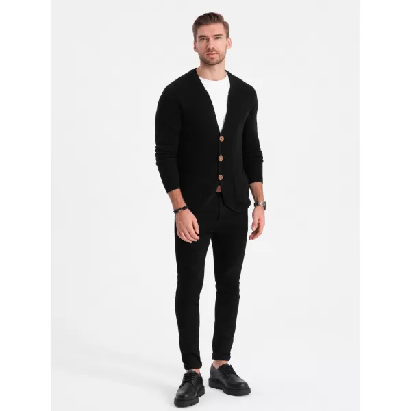  Pulover pentru bărbați OMBRE OM-SWCD-0109 NEGRU 