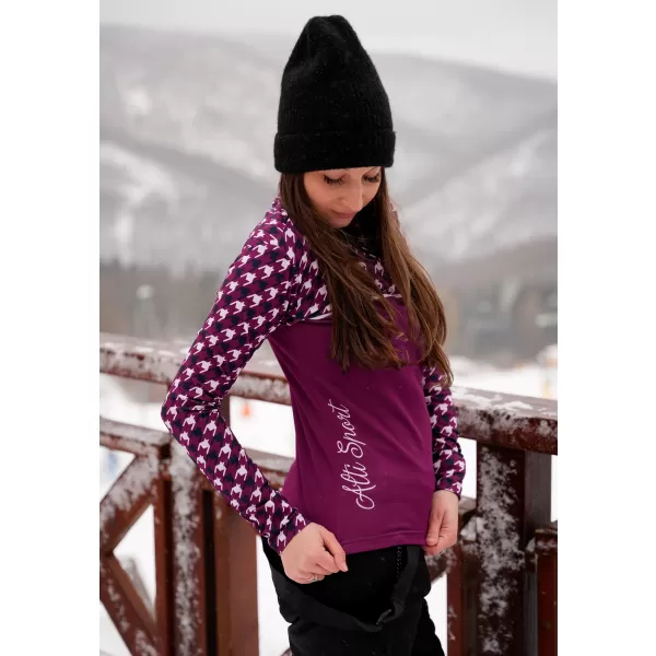  Premium cu hanoracte termo funcțional pentru femei ALTISPORT VOJ/ALW048TER03 VIOLET 