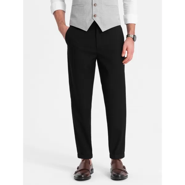  Pantaloni OMBRE OM-PACP-0157 NEGRU 
