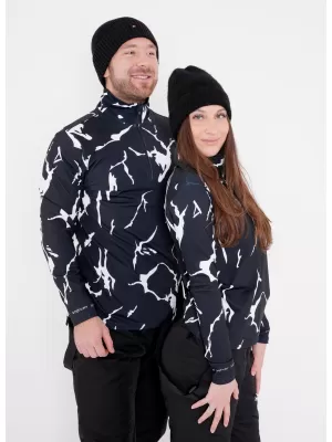Premium cu hanorac termo funcțional pentru bărbați ALTISPORT VOJ/ALM052TER03 NEGRU