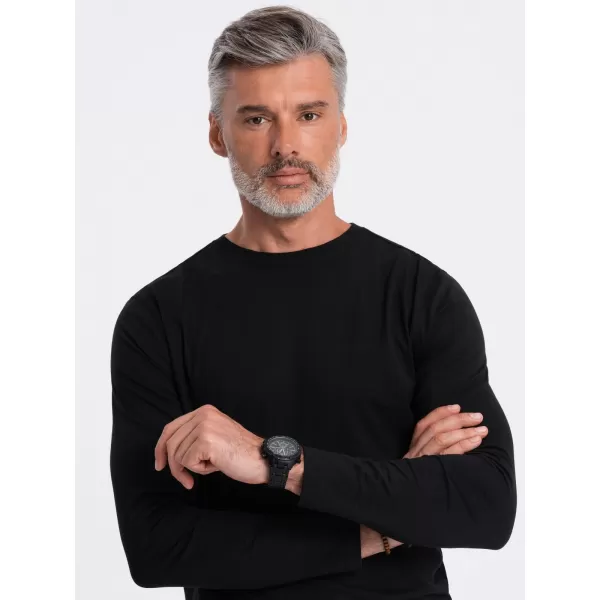  Cămaşă OMBRE OM-LSBL-0106 NEGRU 