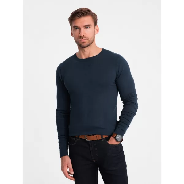  Pulover pentru bărbați OMBRE OM-SWBS-0106 ALBASTRU MARIN 