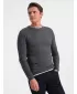 Pulover pentru bărbați OMBRE OM-SWSW-0103 GRAFIT MELANGE