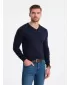Pulover pentru bărbați OMBRE OM-SWBS-0107 ALBASTRU MARIN