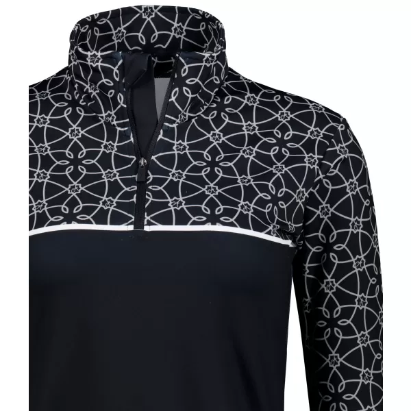  Premium cu hanoracte termo funcțional pentru femei ALTISPORT VOJ/ALW053TER03 ALB -NEGRU 