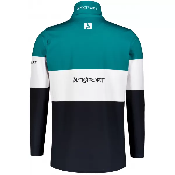  Premium cu hanorac termo funcțional pentru bărbați ALTISPORT VOJ/ALM051TER03 KEROSEN/NEGRU 