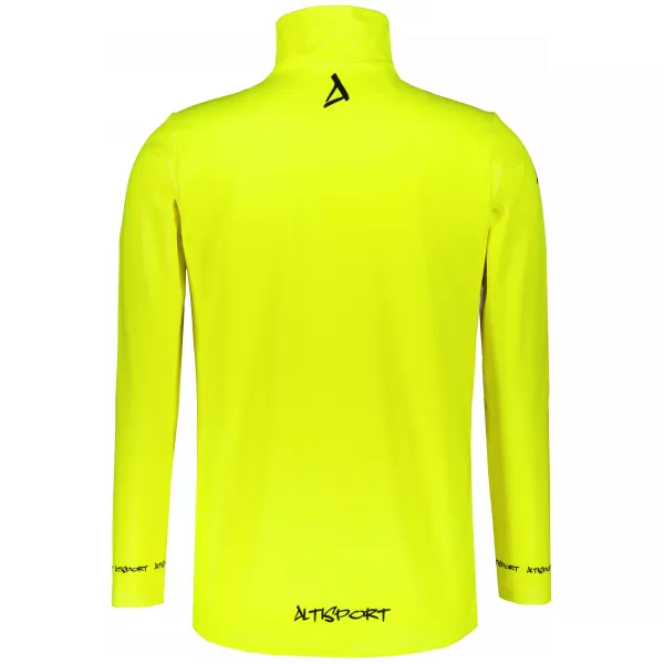  Premium cu hanorac termo funcțional pentru bărbați ALTISPORT VOJ/ALM000TER03 NEON GALBEN 