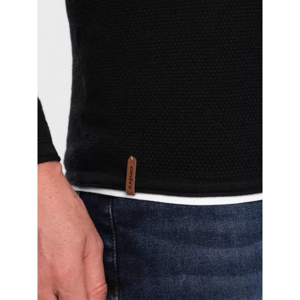  Pulover pentru bărbați OMBRE OM-SWSW-0103 NEGRU 