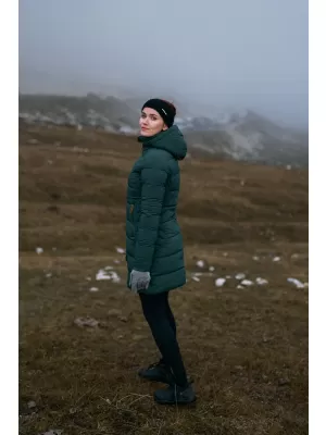 Palton de iarnă de damă NORDBLANC MOMENTS NBWJL8076 VERDE ÎNCHIS