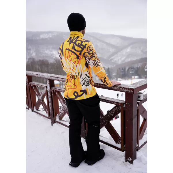  Premium cu hanorac termo funcțional pentru bărbați ALTISPORT VOJ/ALM054TER03 CHIHLIMBAR 