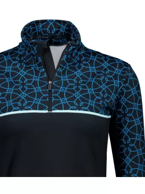 Premium cu hanoracte termo funcțional pentru femei ALTISPORT VOJ/ALW053TER03 NEGRU -BLUE