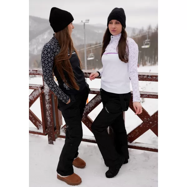 Premium cu hanoracte termo funcțional pentru femei ALTISPORT VOJ/ALW053TER03 ALB/VIOLET 