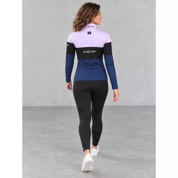  Premium cu hanoracte termo funcțional pentru femei ALTISPORT VOJ/ALW051TER03 VIOLET/ALBASTRU 