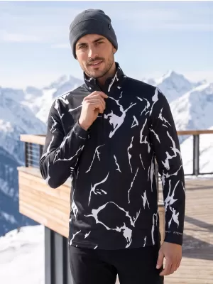 Premium cu hanorac termo funcțional pentru bărbați ALTISPORT VOJ/ALM052TER03 NEGRU