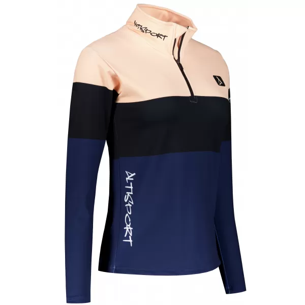  Premium cu hanoracte termo funcțional pentru femei ALTISPORT VOJ/ALW051TER03 PORTOCALIU/ALBASTRU 