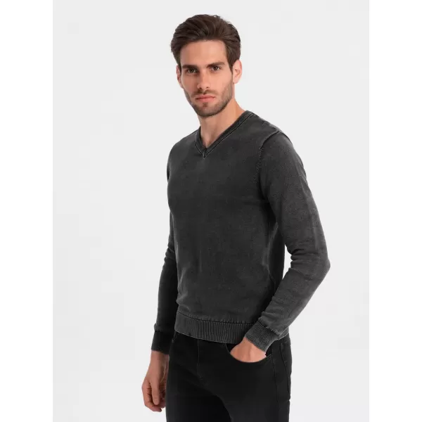  Pulover pentru bărbați OMBRE OM-SWOS-0108 NEGRU 