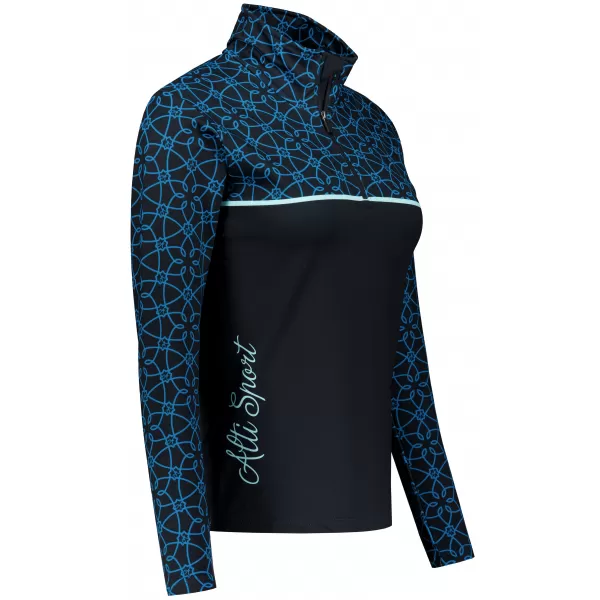  Premium cu hanoracte termo funcțional pentru femei ALTISPORT VOJ/ALW053TER03 NEGRU -BLUE 