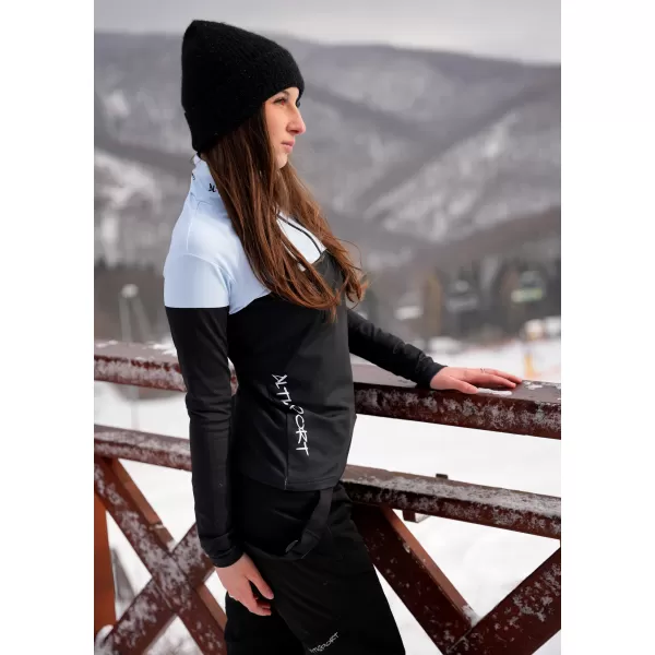  Premium cu hanoracte termo funcțional pentru femei ALTISPORT VOJ/ALW051TER03 ALBASTRU CERESC 