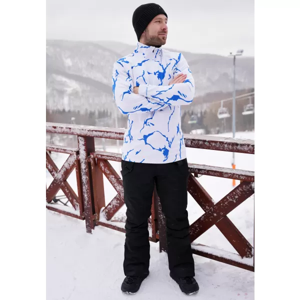 Premium cu hanorac termo funcțional pentru bărbați ALTISPORT VOJ/ALM052TER03 ALB 