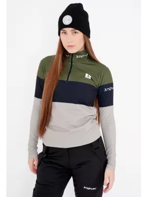Premium cu hanoracte termo funcțional pentru femei ALTISPORT VOJ/ALW051TER03 KAKI